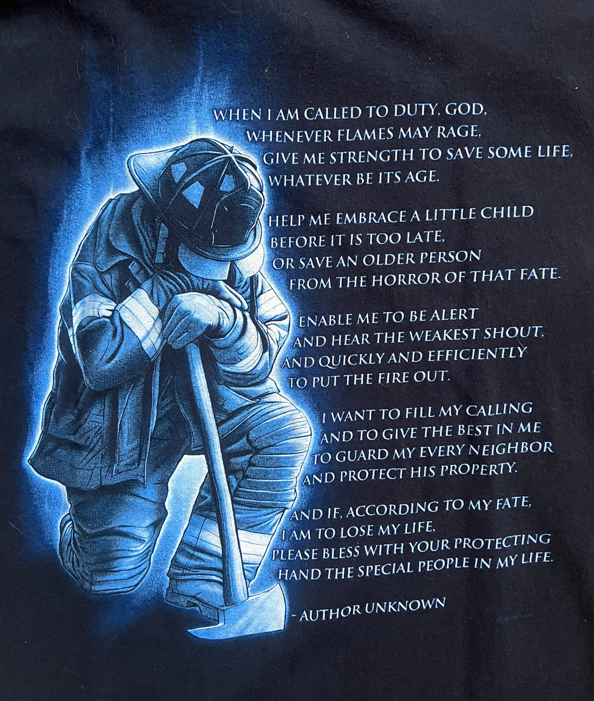 Firefighter Prayer Tee Shirt