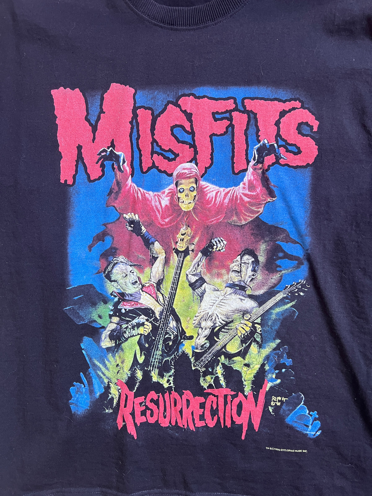 Bootleg Misfits 1996 Resurrection Tour Tee Shirt