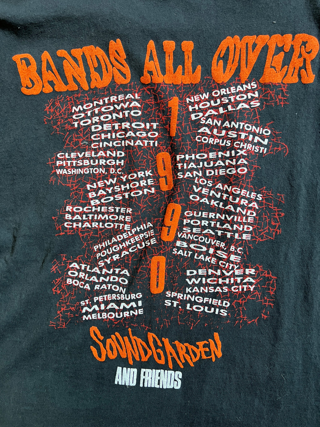 Bootleg Sound Garden 1990 Louder Than Love Tee Shirt