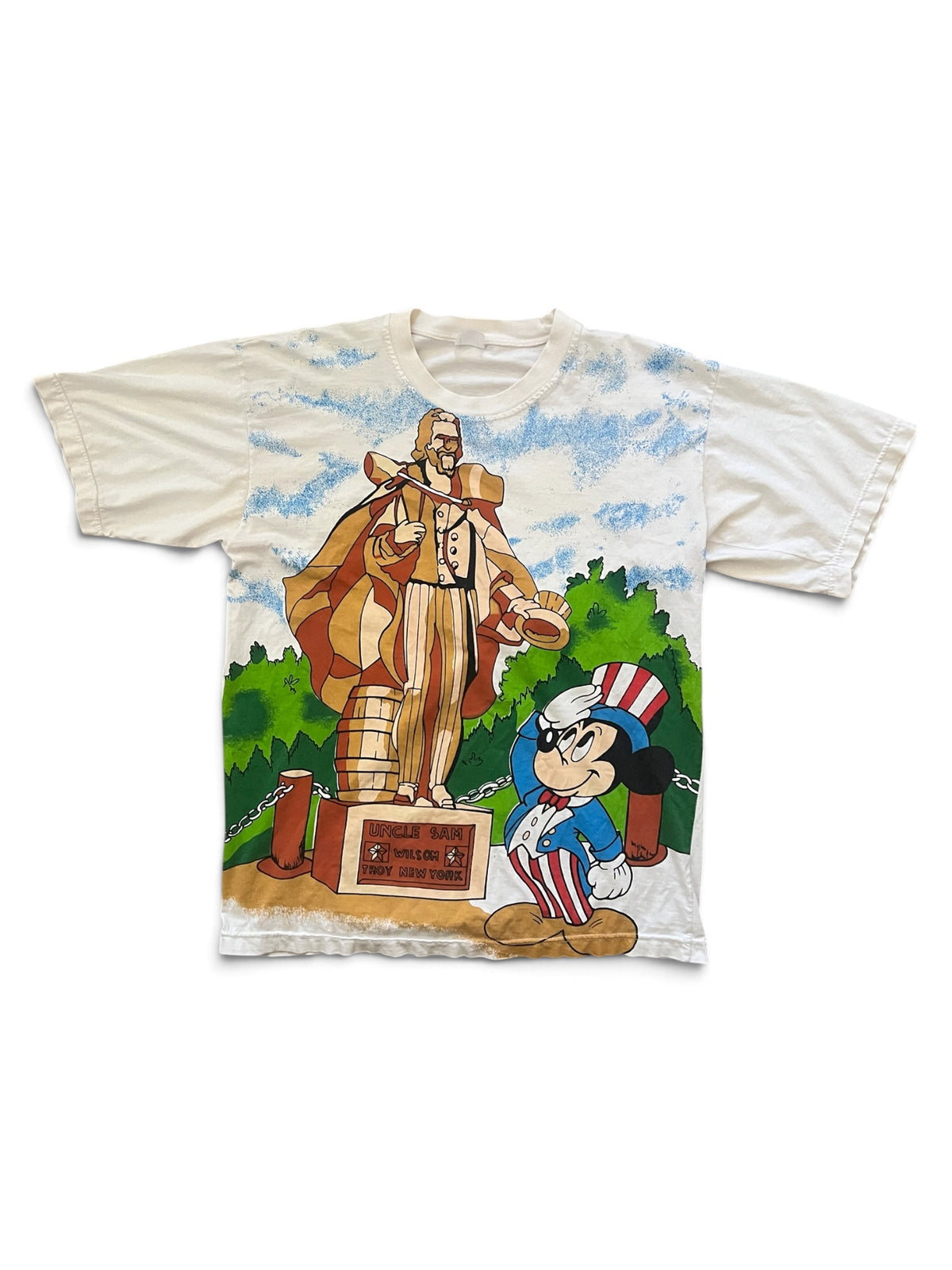 Disney Mickey Mouse Postage Stamps Tee Short