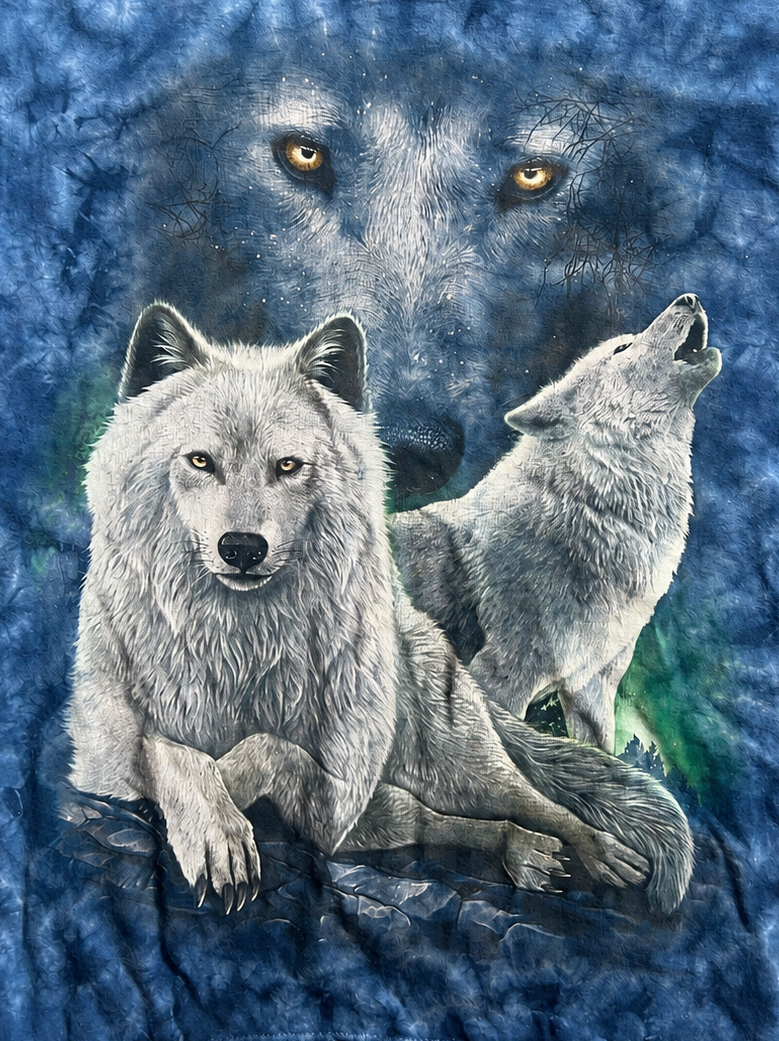 Tie Dye Wolf T Shirt