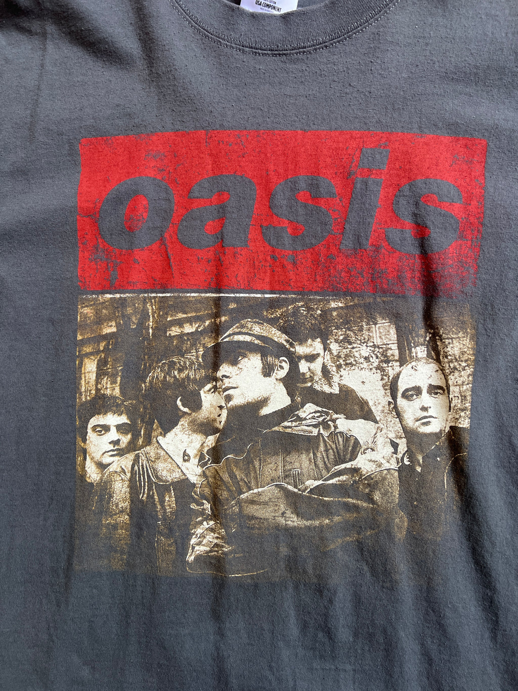 Oasis Union Jack Reprint Tee Shirt