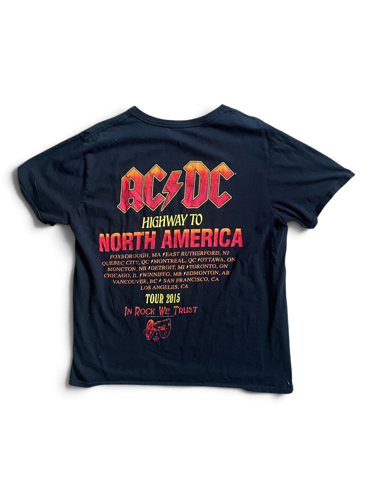 ACDC 2015 Highway To North America Tour Tee Shirt