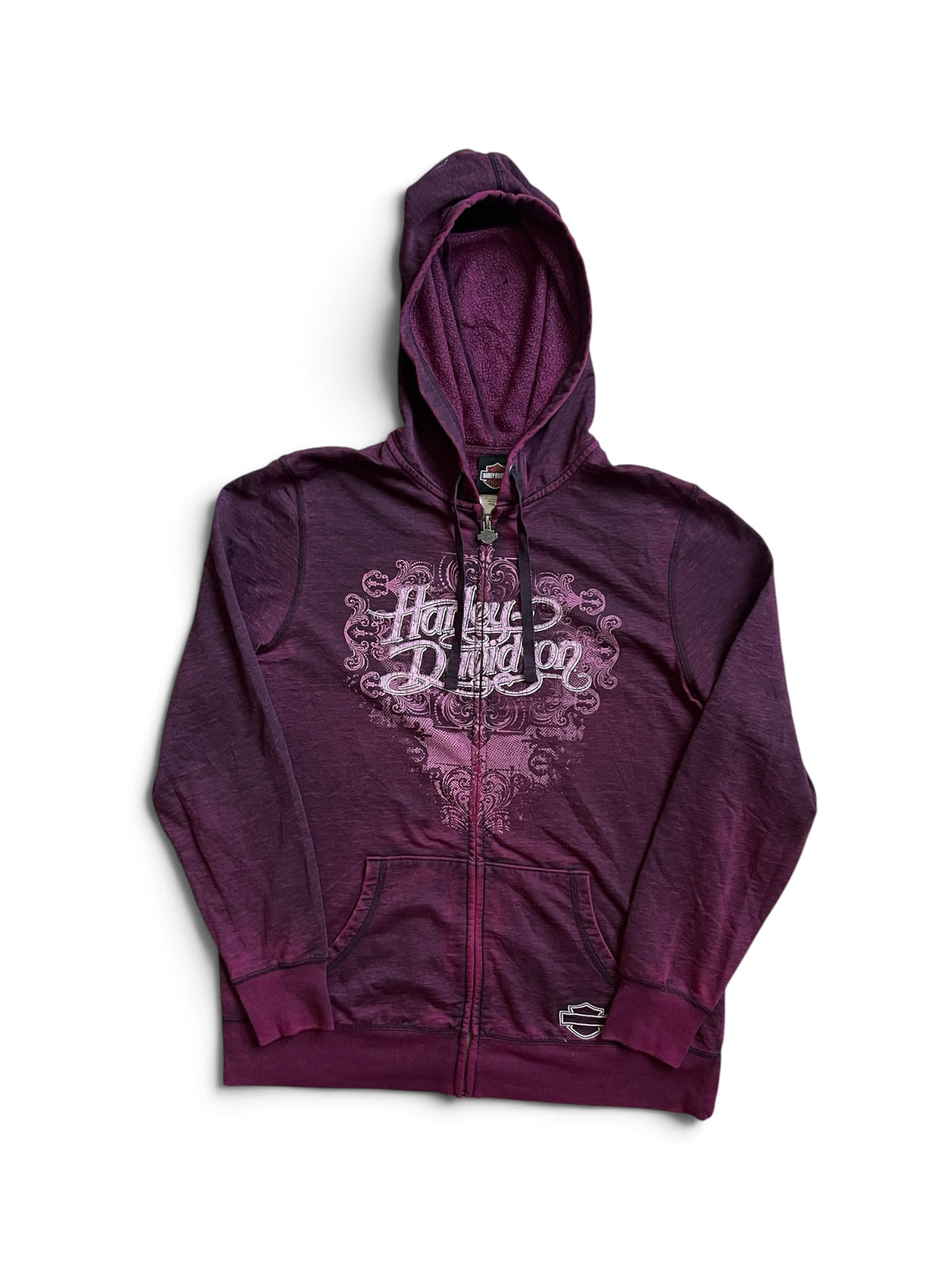 Lightweight Harley Davidson Y2K Zip up Hoodie