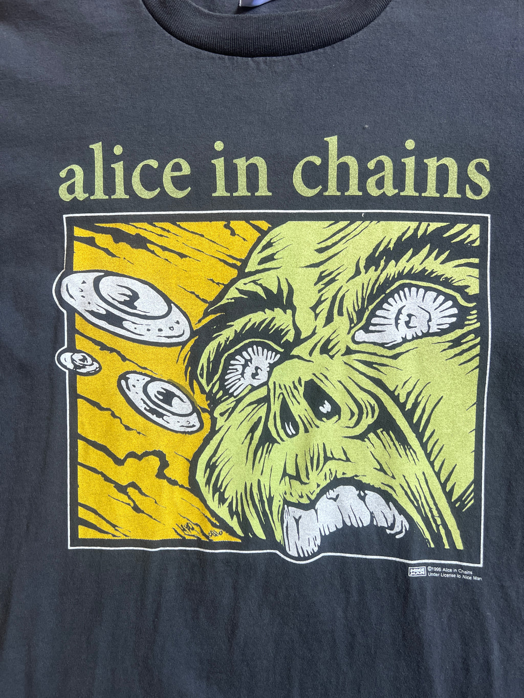 Bootleg Alice in Chains Alien Monster 1996 Tee Shirt