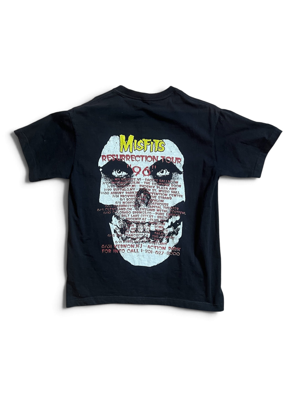 Bootleg Misfits 1996 Resurrection Tour Tee Shirt