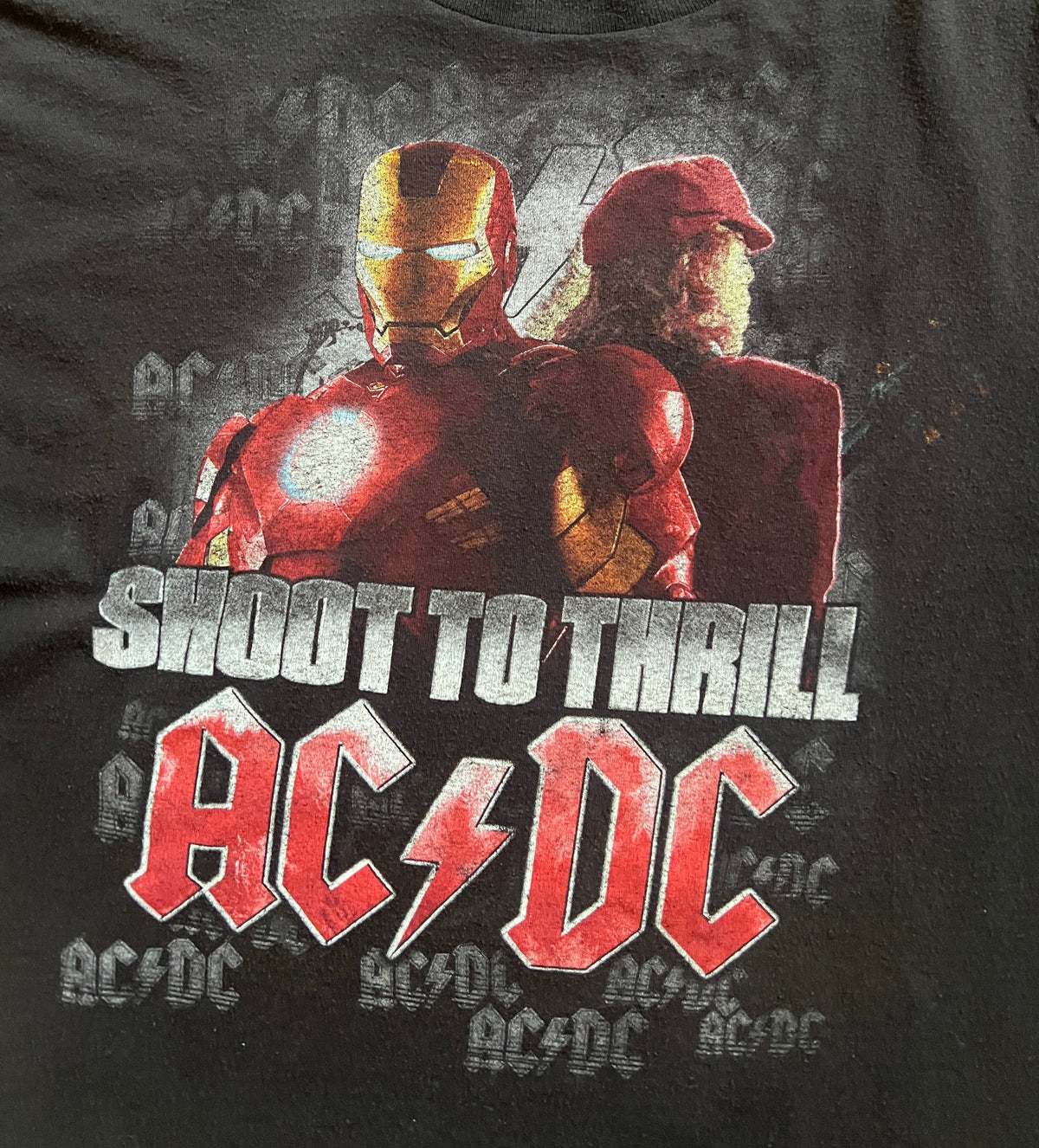 Iron Man 2 x ACDC (2010) Promo Tee Shirt