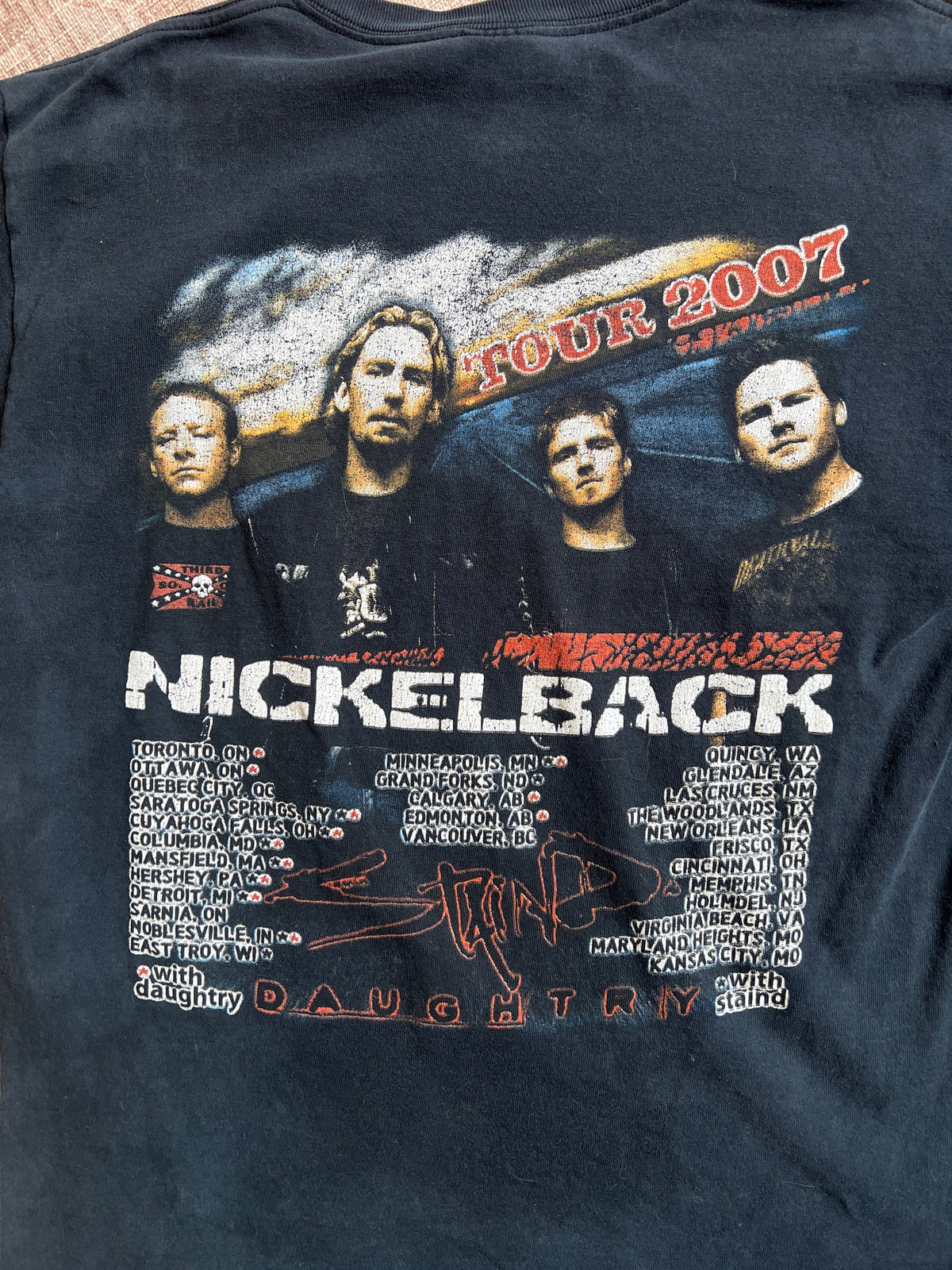 Nickleback 2007 Tour Tee Shirt