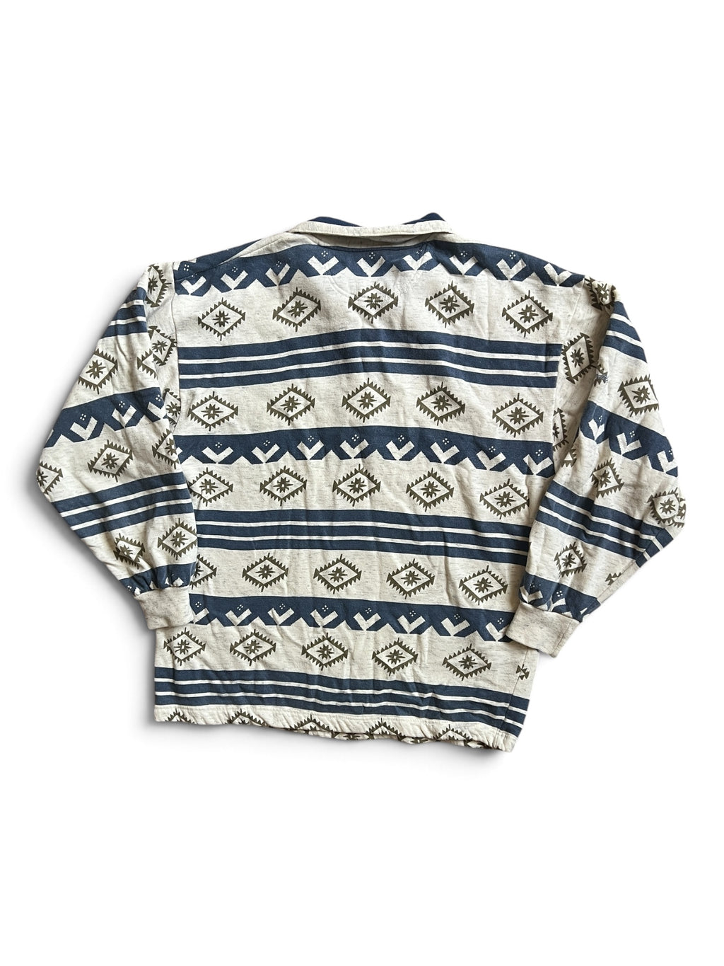 Aztec Long Sleeve Polo Shirt