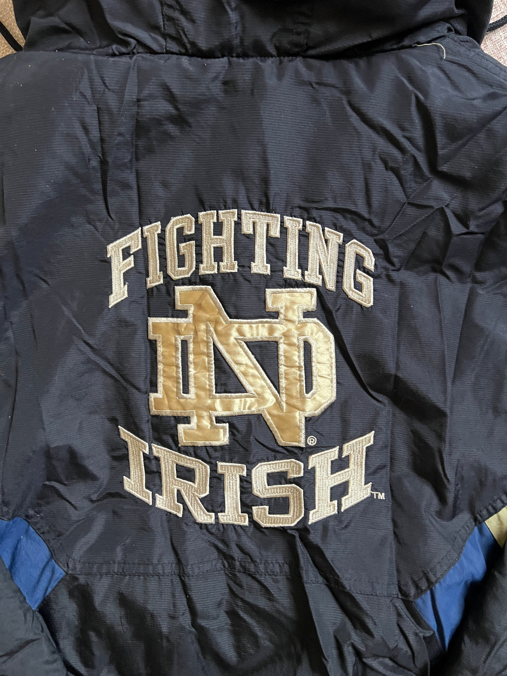 Notre Dame Quarter Zip Starter Jacket
