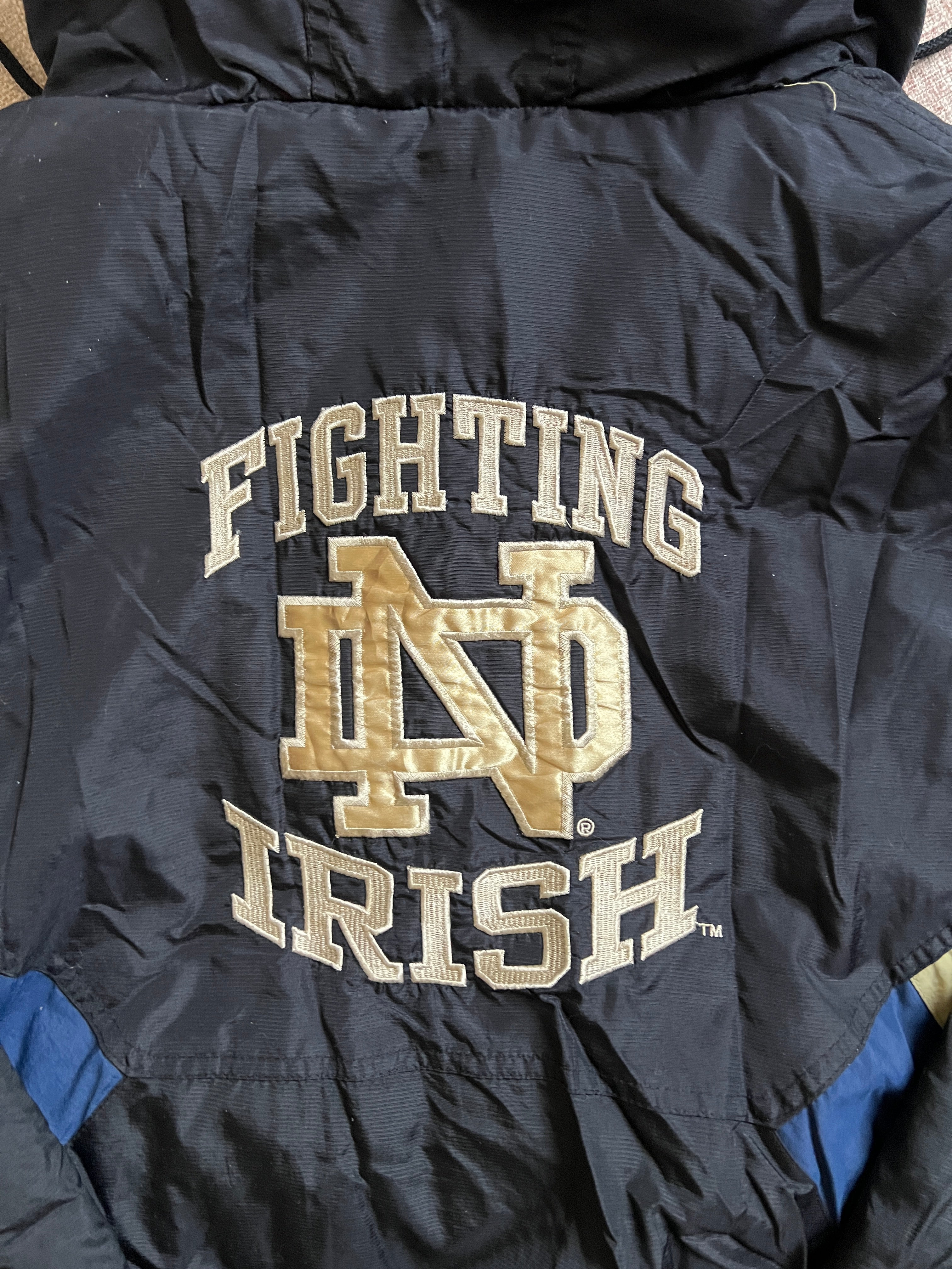 Notre Dame Quarter Zip Starter Jacket