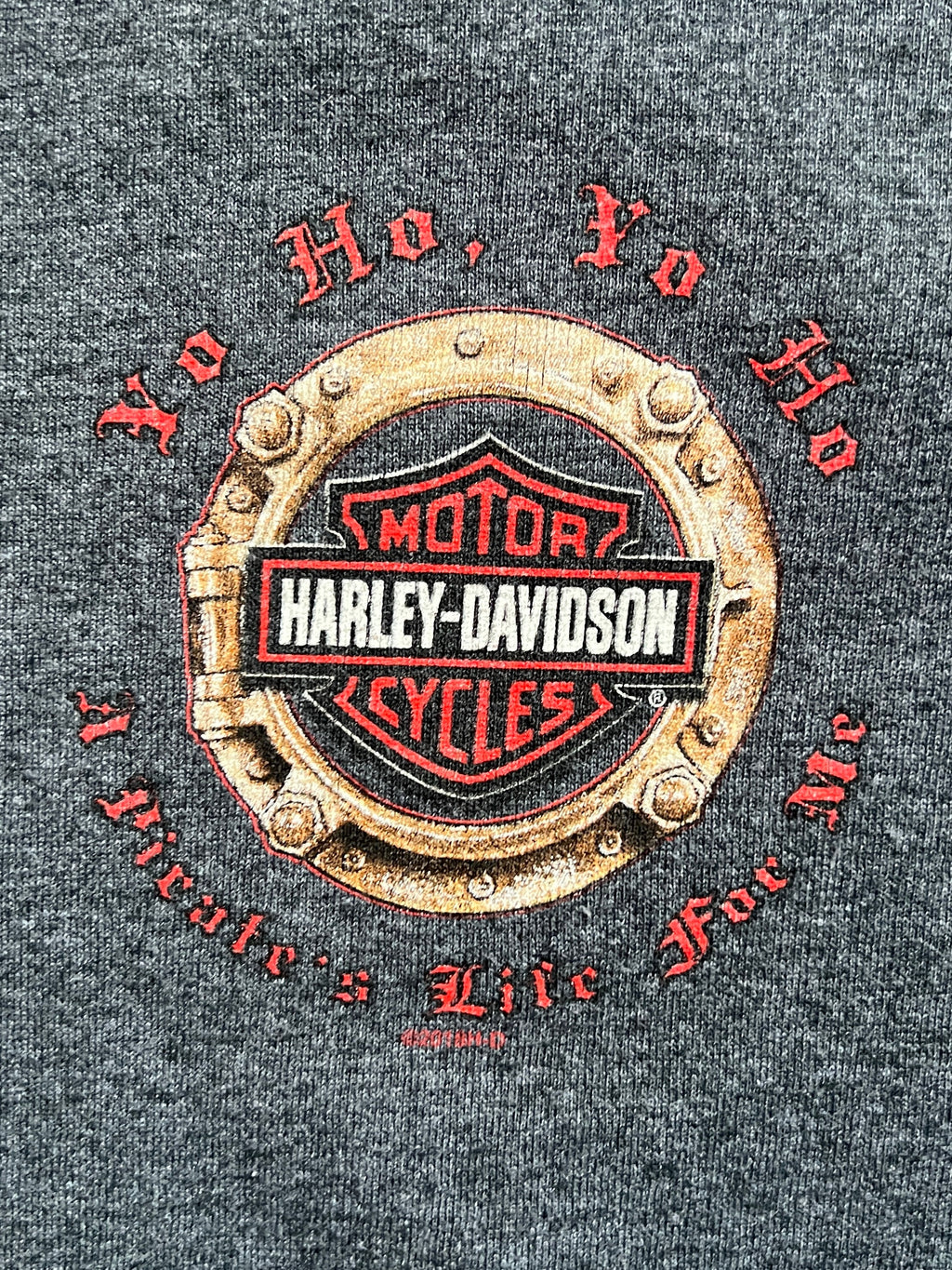 Harley Davidson Pirate Skull Florida Tee Shirt