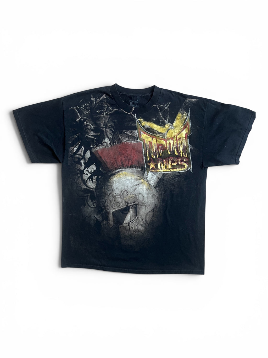 Tapout Spartan Helmet Grunge Y2K Tee Shirt