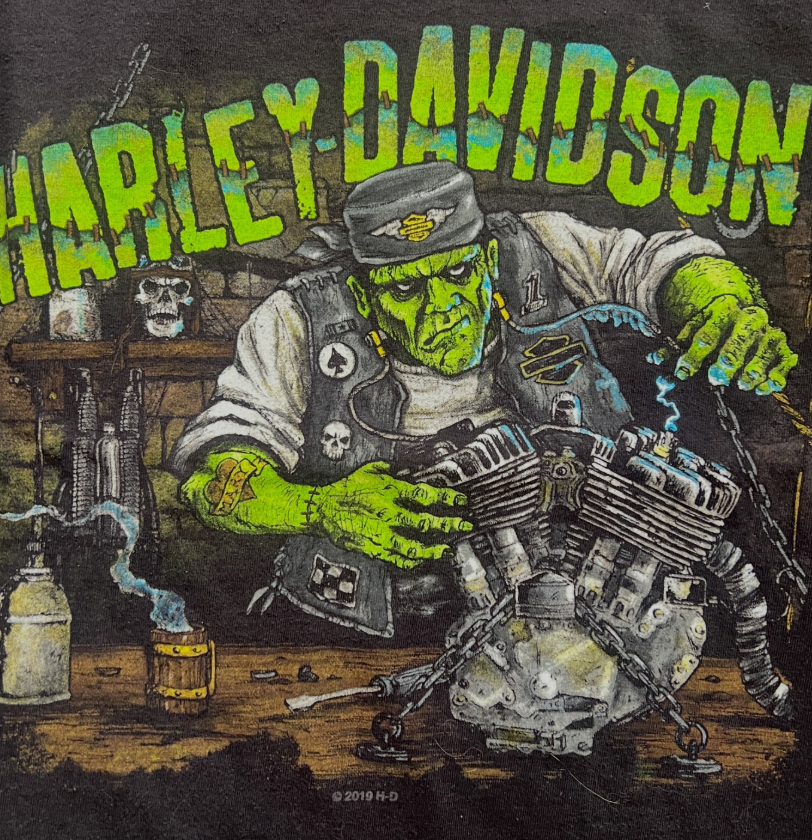 Frankenstein 2019 Harley Davidson Tee Shirt